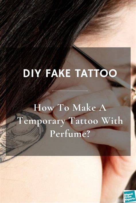 tiktok fake tattoo with perfume|tiktok perfume tattoo original.